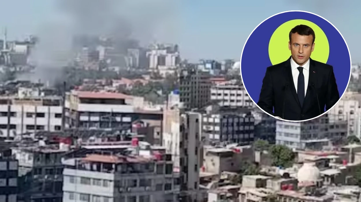 Bombs Hit Damascus Hotel During Macron's Syria Visit